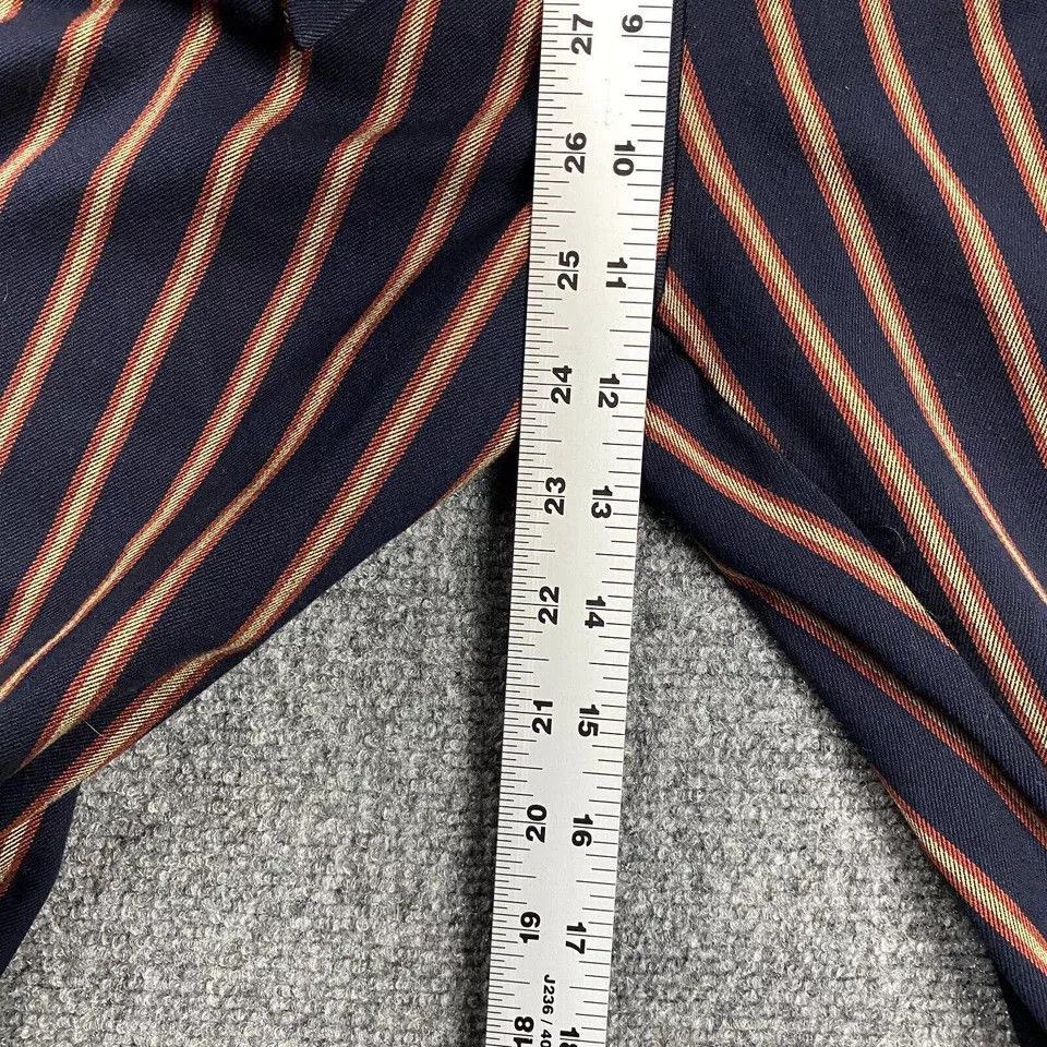 Zara Zara Pants Womens Small Striped Tapered Leg Belt Rolled Cuff Size 26" / US 2 / IT 38 - 4 Thumbnail
