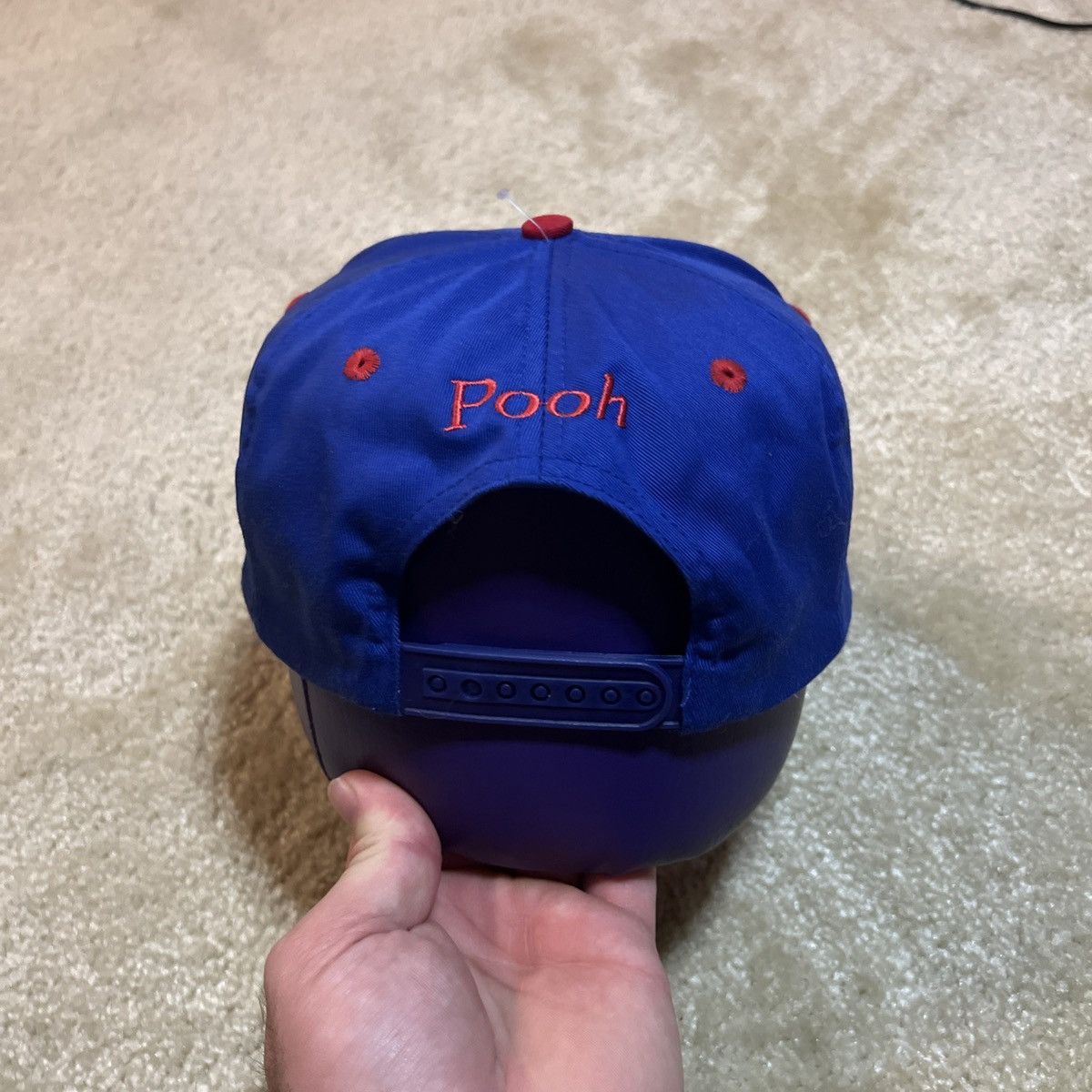 Disney Vintage Disney 90s Pooh Blockhead Snapback Blue Size ONE SIZE - 3 Thumbnail