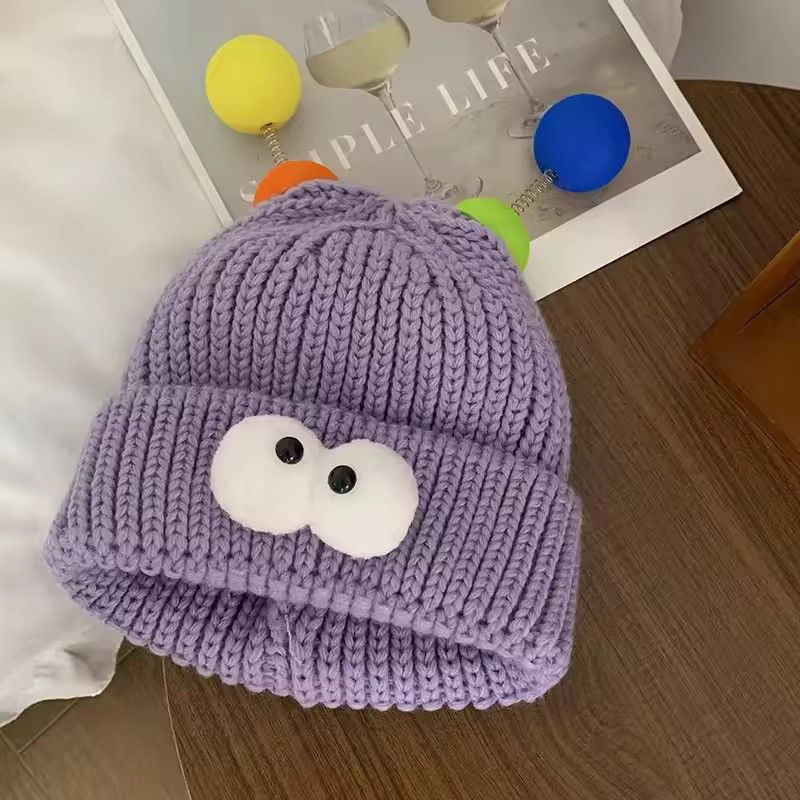 Japanese Brand Eye Monster Beanie w/ Spring-Loaded Bouncy Ball Size ONE SIZE - 4 Thumbnail