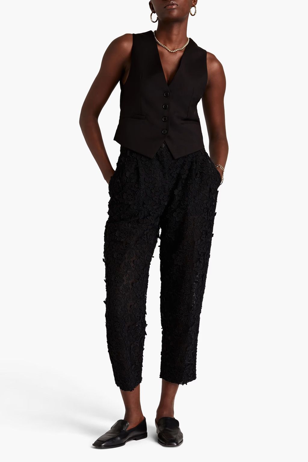 Dolce & Gabbana o1y0925 Casual Pant in Black Size 25" / US 0 / IT 36 - 2 Thumbnail