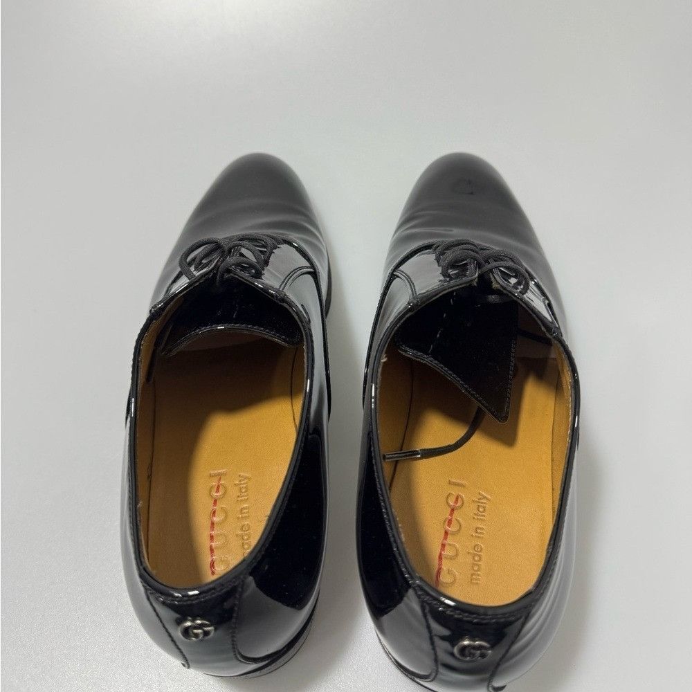 Gucci Gucci Worsh GG Patent leather Lace-Up Shoes Black Men’s Size Size US 6 / EU 39 - 5 Thumbnail