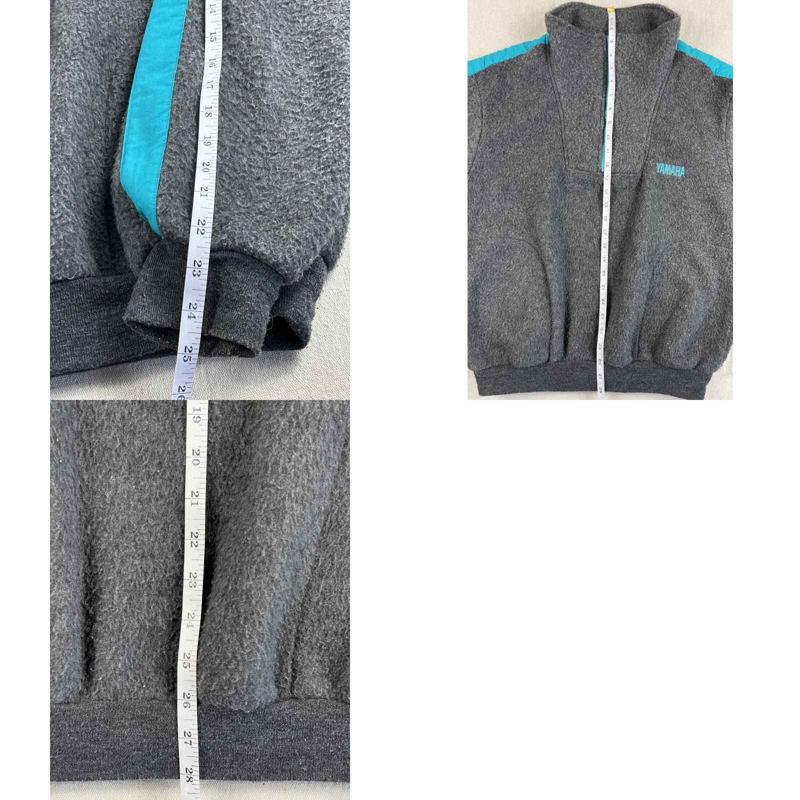 Yamaha VINTAGE Yamaha Sweatshirt 1/4 Zip Pullover Adult Large Gray 90s Racing Motocross USA Mens Size US L / EU 52-54 / 3 - 8 Thumbnail