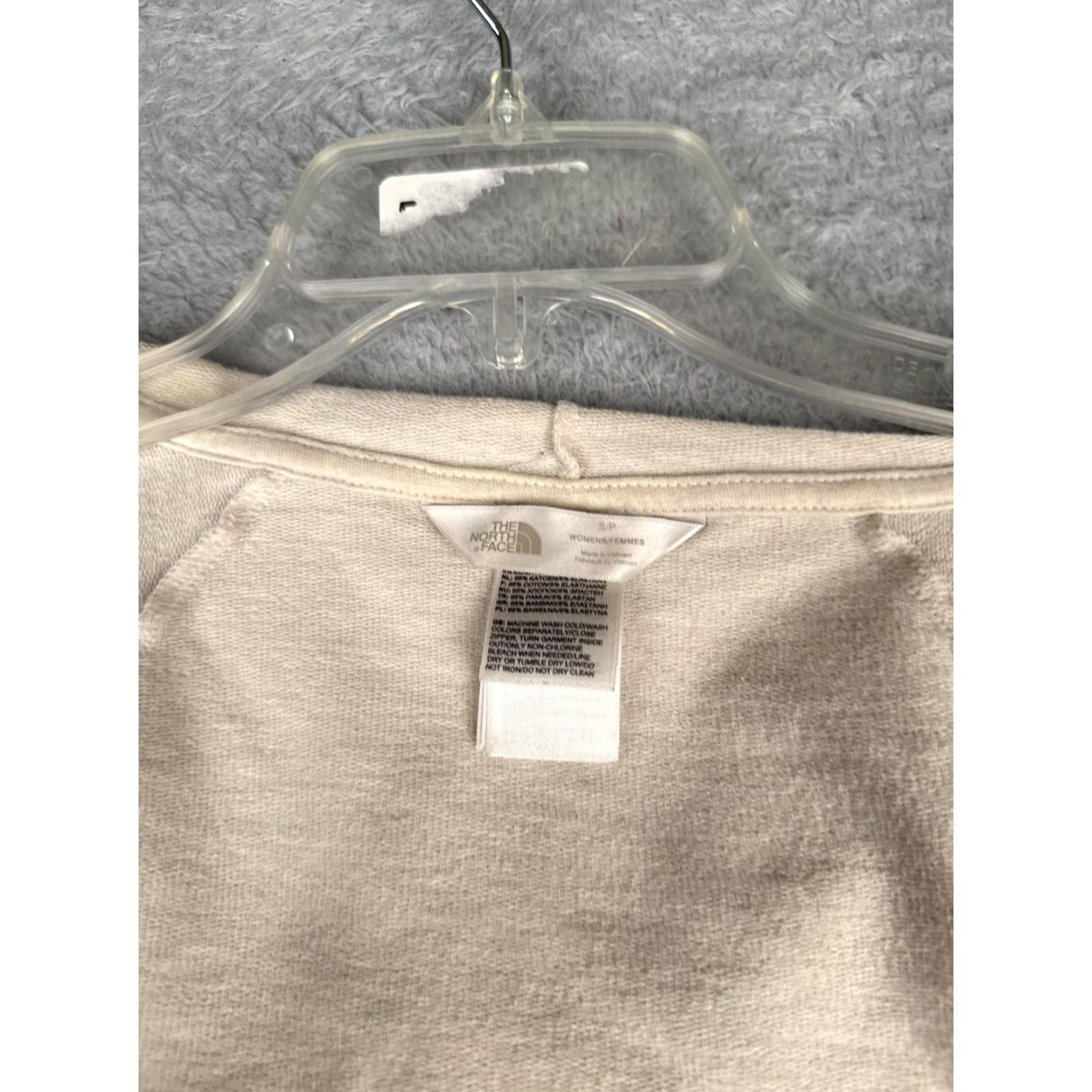 The North Face The North Face Hoodie Womens S Beige Full Zip Cardigan Thumbhole Jacket Top Size S / US 4 / IT 40 - 3 Thumbnail