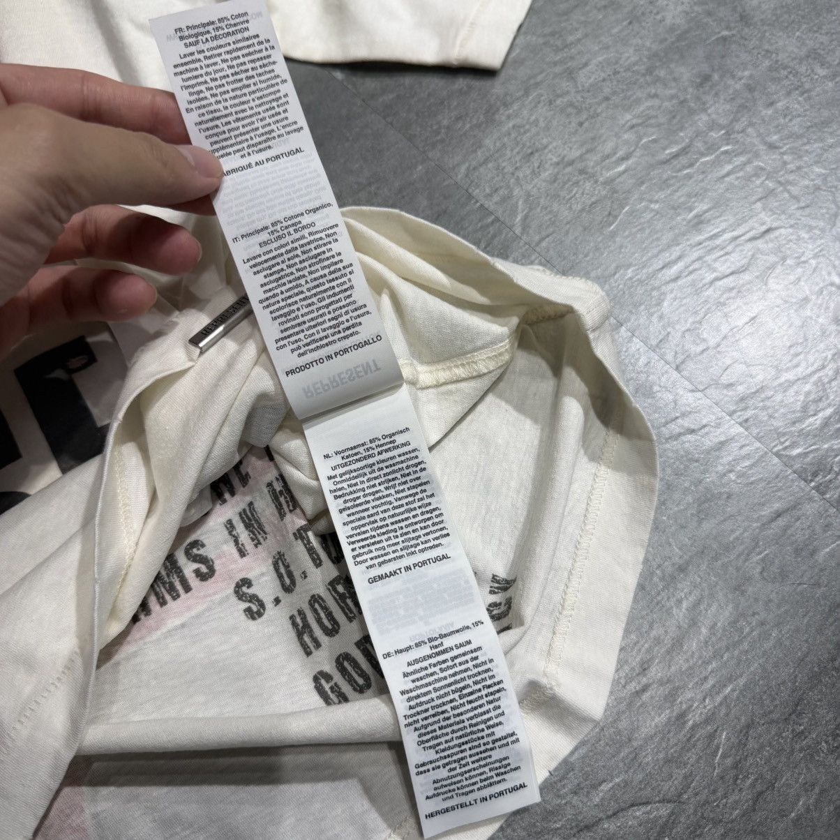 Represent Clo. Represent Reversible Living Legacy T-Shirt - Washed Ecru Size US M / EU 48-50 / 2 - 8 Thumbnail