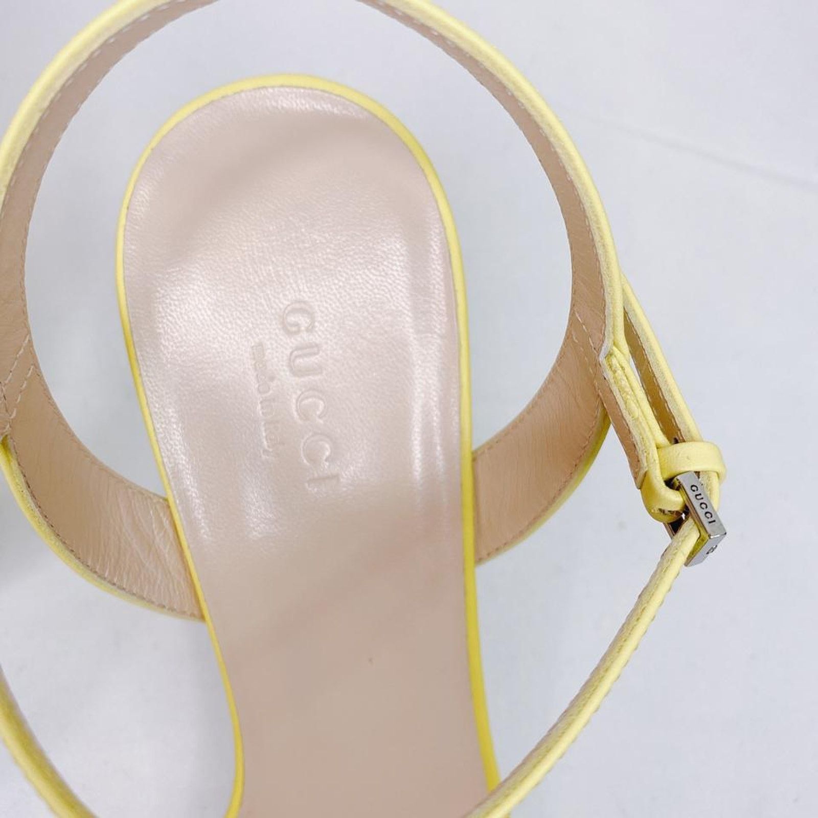 Gucci Marmont 75 Gg logo leather chunky heels sandals Size US 9 / IT 39 - 5 Thumbnail