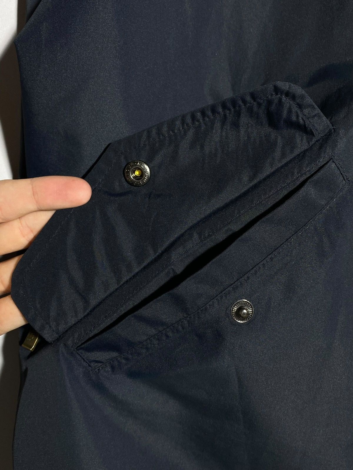 Barbour 🔥 BARBOUR INTL NAVY WINDBREAKER JACKET MOTO BRITISH ICON Size US XXL / EU 58 / 5 - 17 Thumbnail