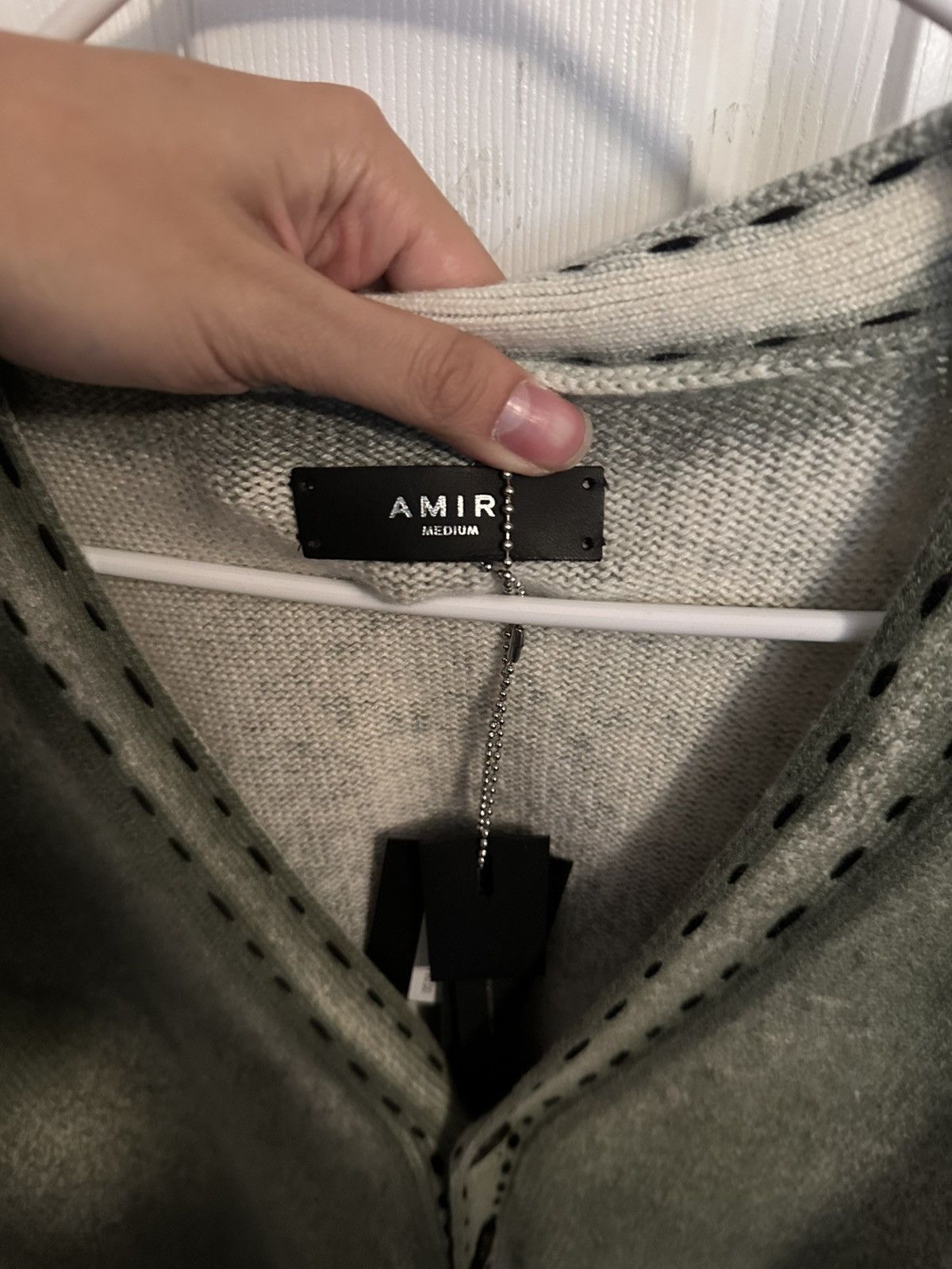 Amiri AMIRI PIGMENT SPRAY CARDIGAN MENS Size US L / EU 52-54 / 3 - 2 Thumbnail
