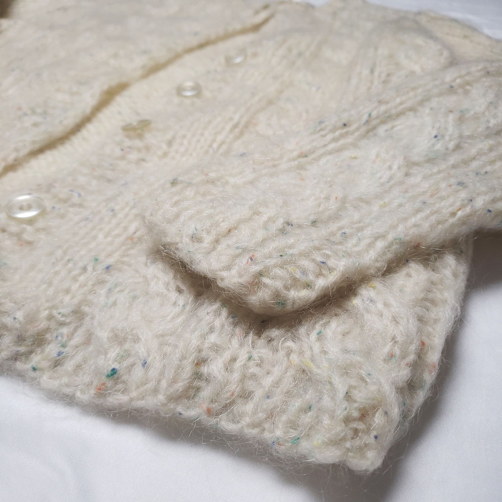 Vintage Vtg 60s Mohair Wool Knit Cardigan Sweater Made in Italy 40 Size M / US 6-8 / IT 42-44 - 4 Thumbnail