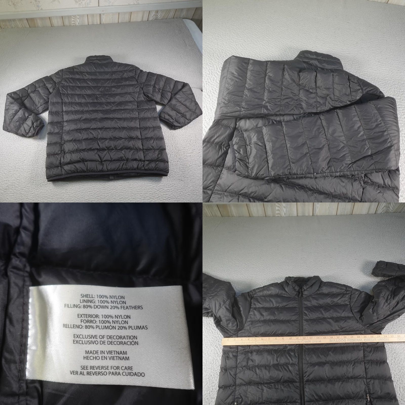 Eddie Bauer Eddie Bauer Puffer Jacket Mens M Black Down 650 Insulated Lightweight Nylon Shell Lining Zip Pockets Size US M / EU 48-50 / 2 - 9 Thumbnail