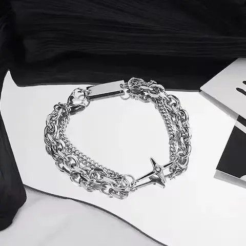 Jewelry Cross Punk Necklace Chain Size ONE SIZE - 6 Thumbnail