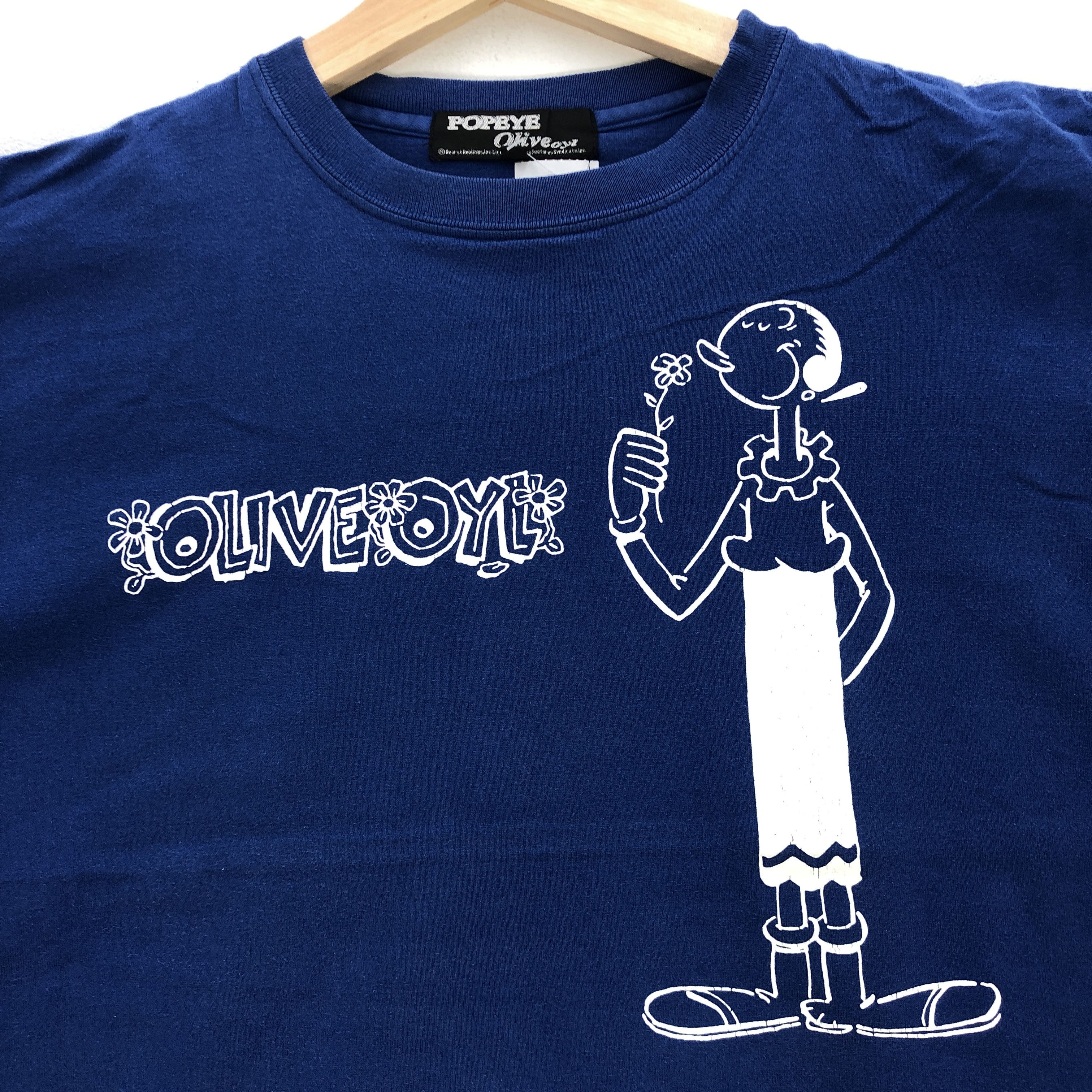 Cartoon Network Vintage Popeye Olive Animated T Shirt Cartoon Crewneck Tees Size US M / EU 48-50 / 2 - 4 Thumbnail
