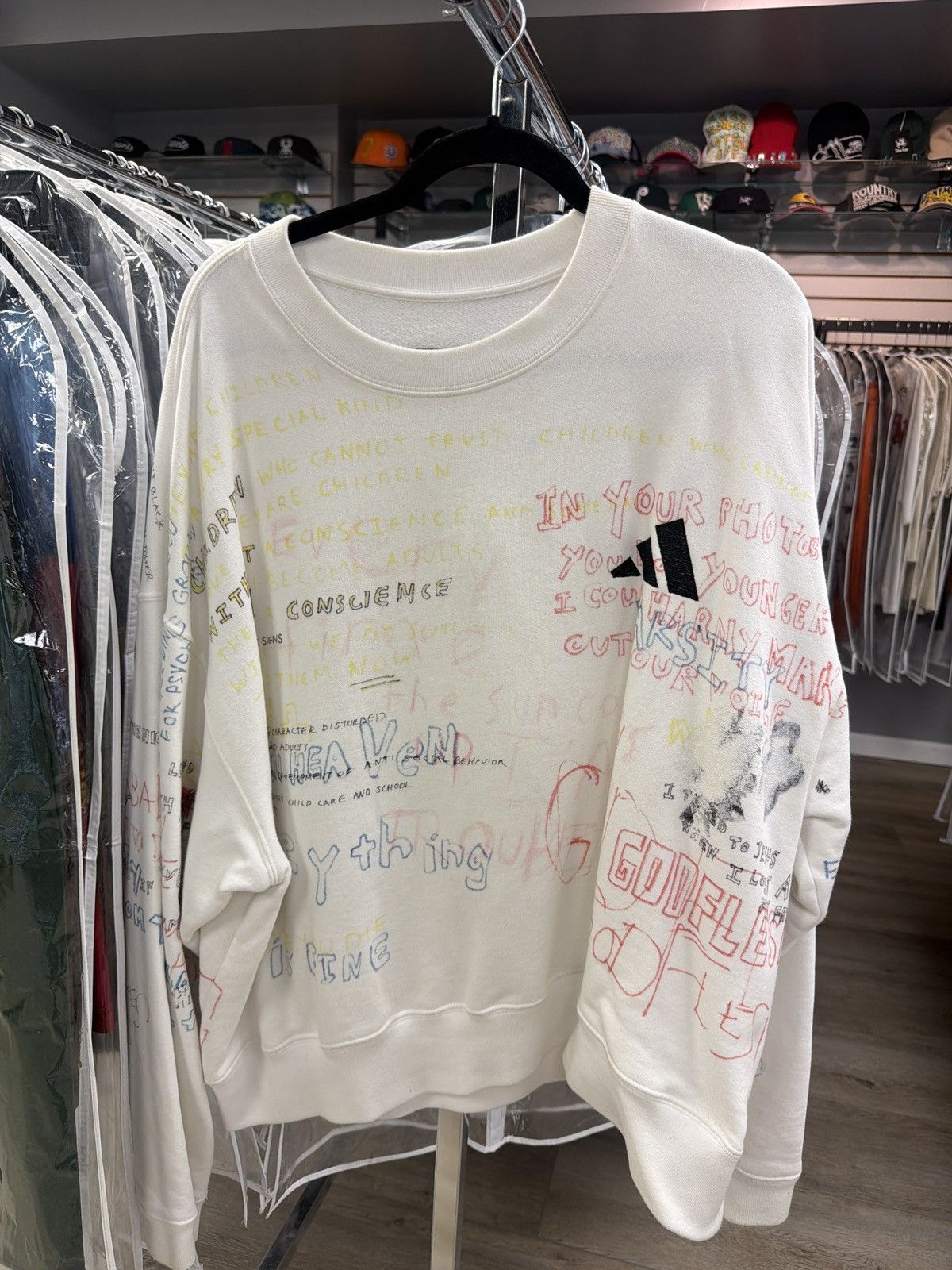 Adidas × Kanye West Graphic Sweatshirt Size US L / EU 52-54 / 3 - 1 Thumbnail