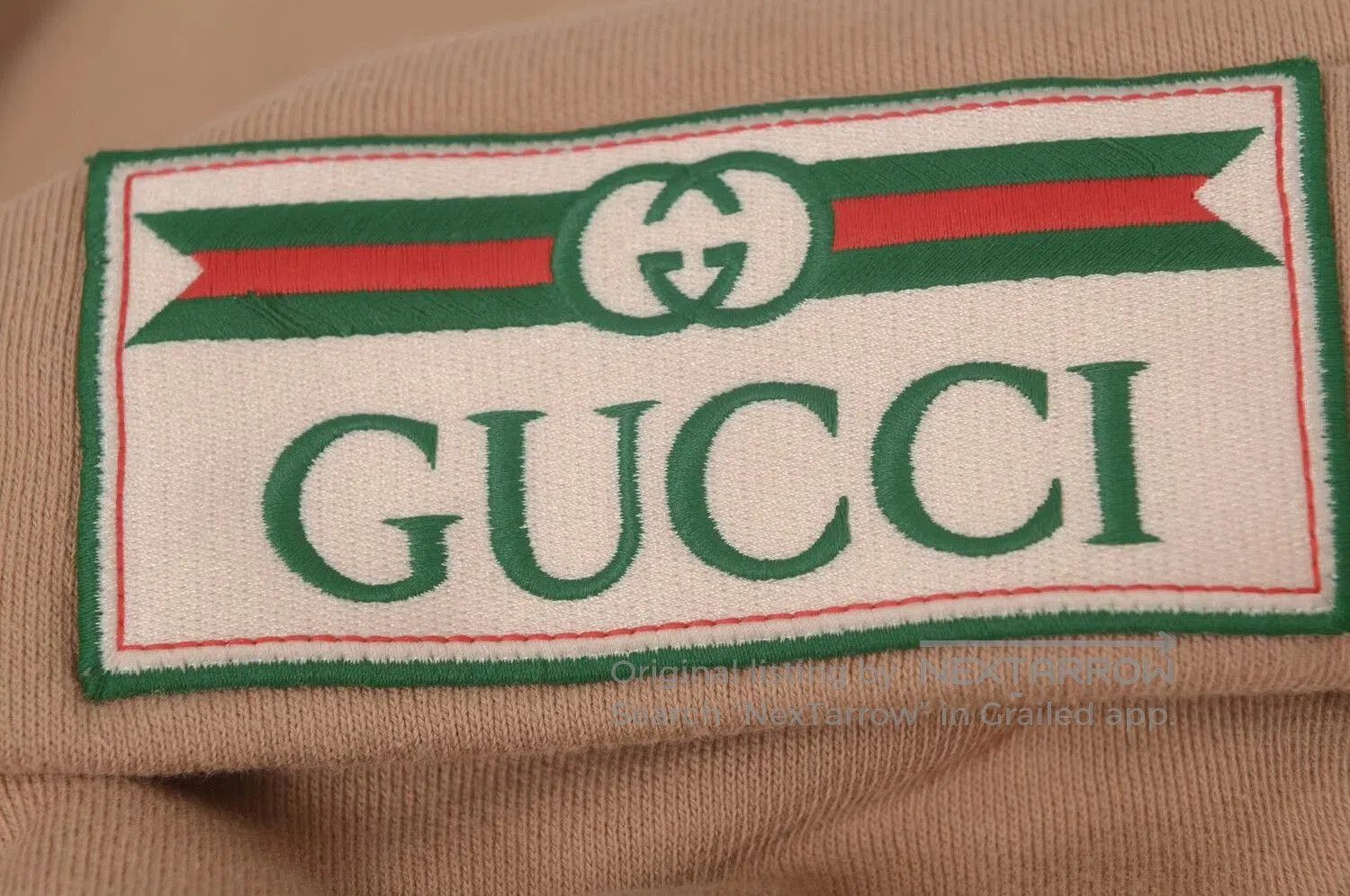 Gucci Gucci Classic GG Logo Khaki Sweatshirt XS. Size US XS / EU 42 / 0 - 4 Thumbnail