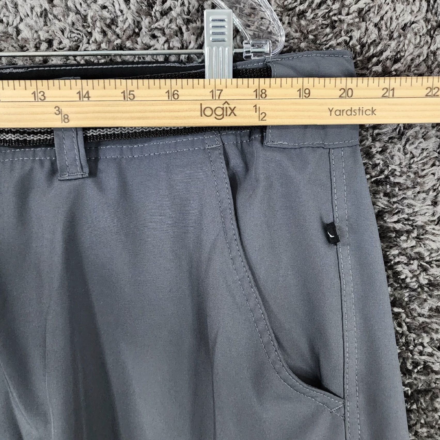Vintage VINTAGE Denali Men's Cargo Shorts Size 40 Lightweight Gray Belted Hiking Shorts Men Size US 40 / EU 56 - 4 Thumbnail