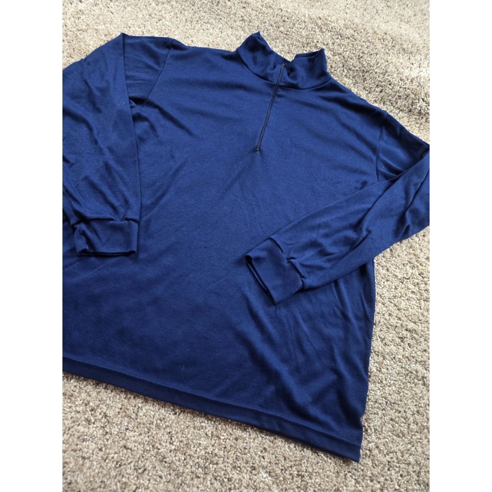 Patagonia VINTAGE Patagonia Capilene Shirt Mens XL Blue Long Sleeve Base Layer 1/4 Zip USA Size US XL / EU 56 / 4 - 2 Thumbnail