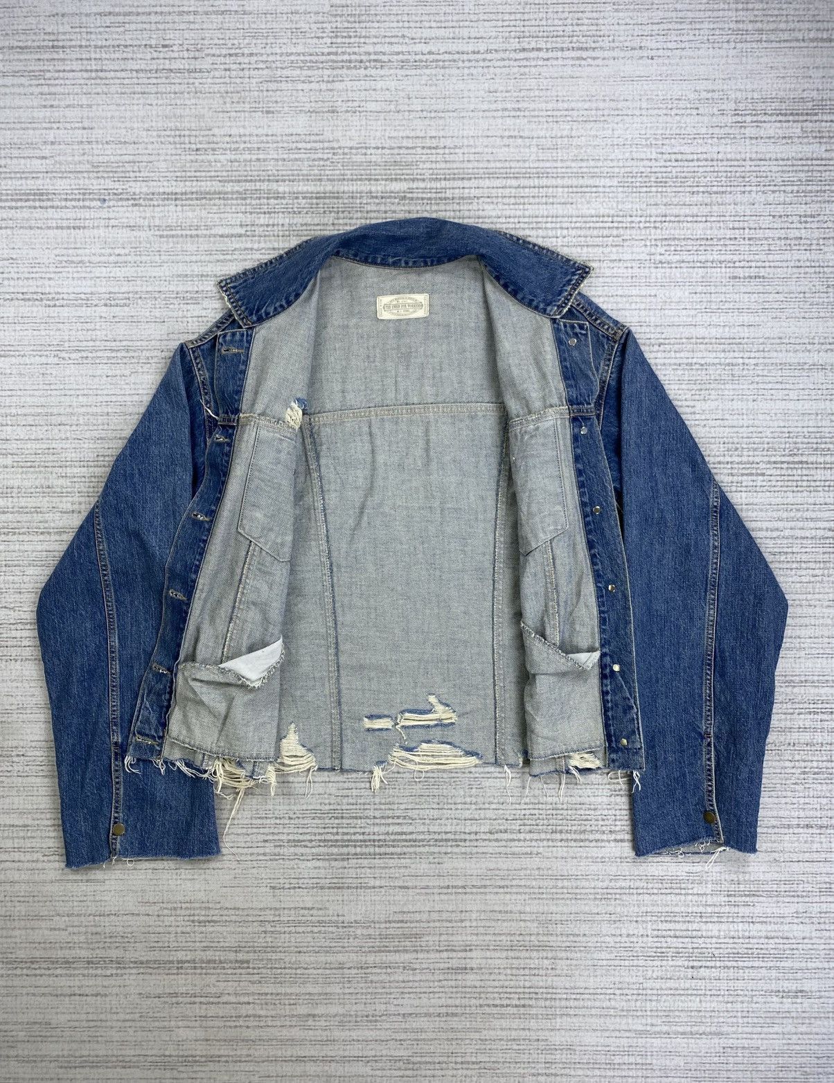 GOA 🔥🔥 GOA Company Ripped Style Rare Denim Jacket Size US M / EU 48-50 / 2 - 6 Thumbnail