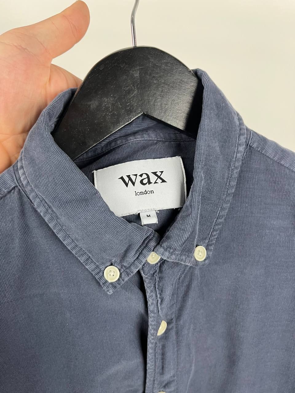 Wax London Wax London Corduroy Shirt Long Sleeve Blue Men’s Size M Size US M / EU 48-50 / 2 - 7 Thumbnail