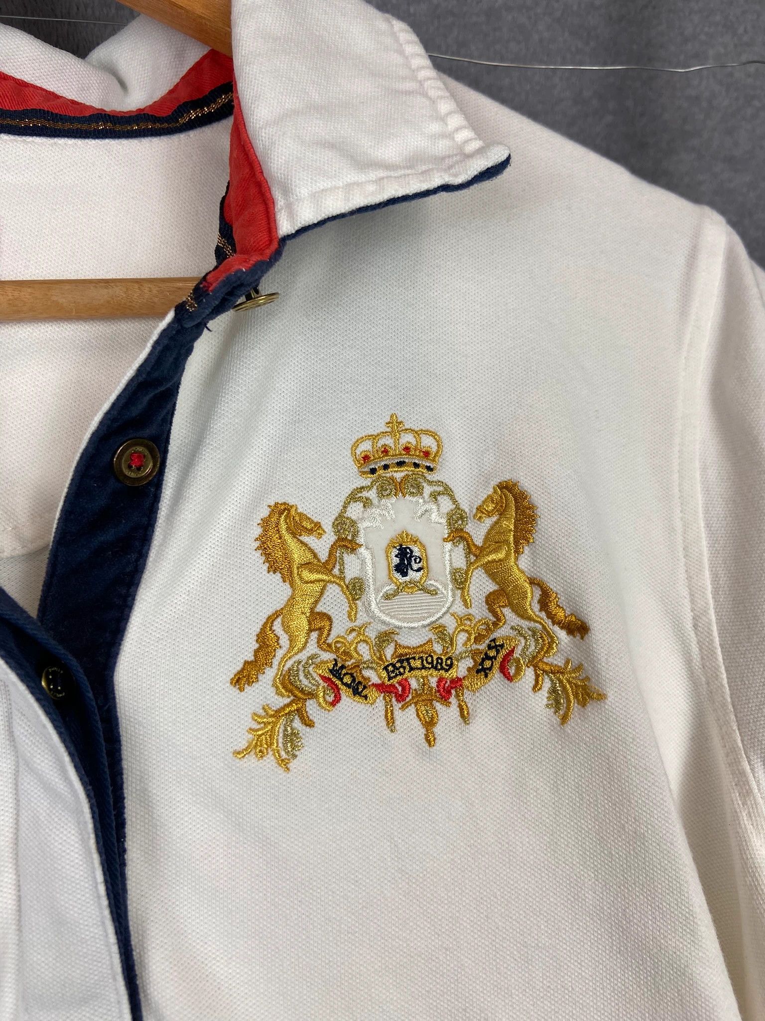 Swagger Polo Joules Polo Club white crest embroidered Chieff Keef44 Size US M / EU 48-50 / 2 - 3 Thumbnail