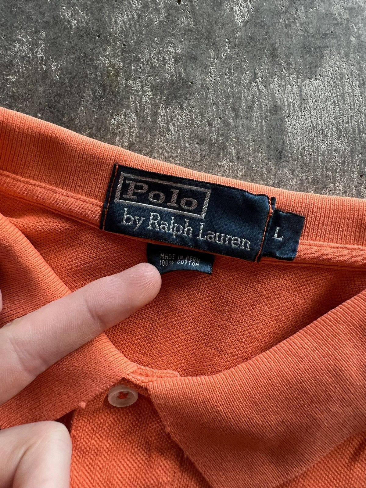 Polo Ralph Lauren Polo Ralph Lauren Orange Shirt Size US L / EU 52-54 / 3 - 3 Thumbnail