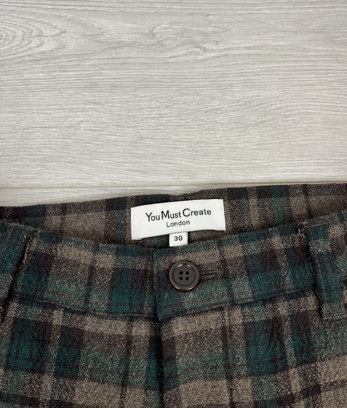 YMC You Must Create YMC London Wool Plaid Pants Size US 30 / EU 46 - 6 Thumbnail