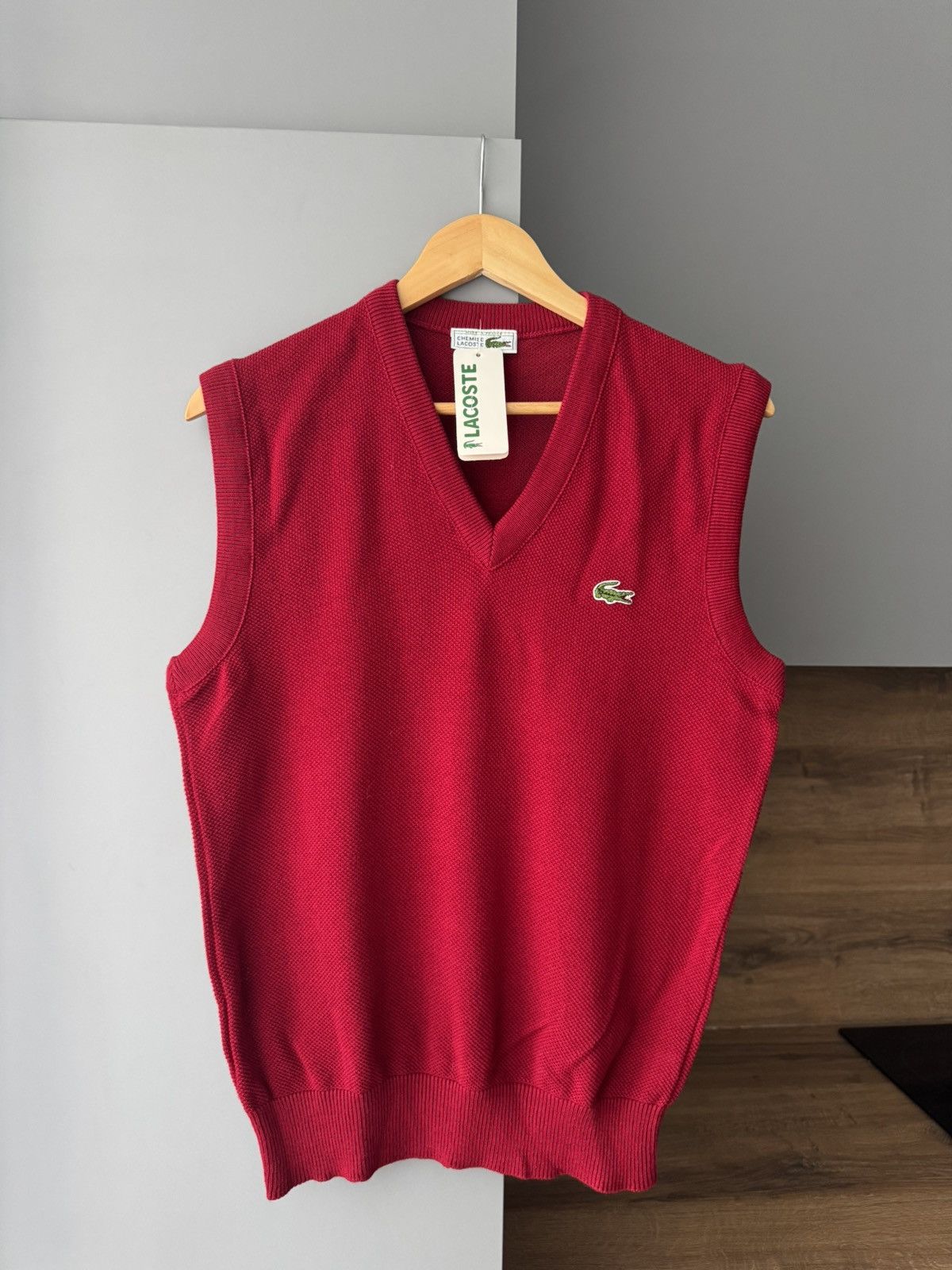 Lacoste New With Tags Vintage Lacoste Polo Vest V-Neck Very Rare Size US S / EU 44-46 / 1 - 3 Thumbnail