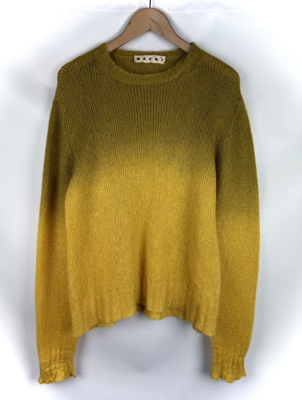 Marni Marni Men’s Grunge Mohair Knitted Sweater Pullover Size US M / EU 48-50 / 2 - 1 Thumbnail