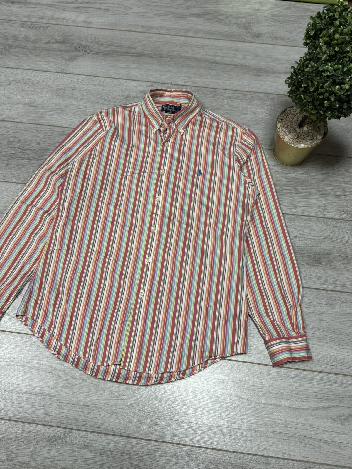 Polo Ralph Lauren Ralph Lauren POLO vintage stripped shirt buttons Size US M / EU 48-50 / 2 - 2 Thumbnail