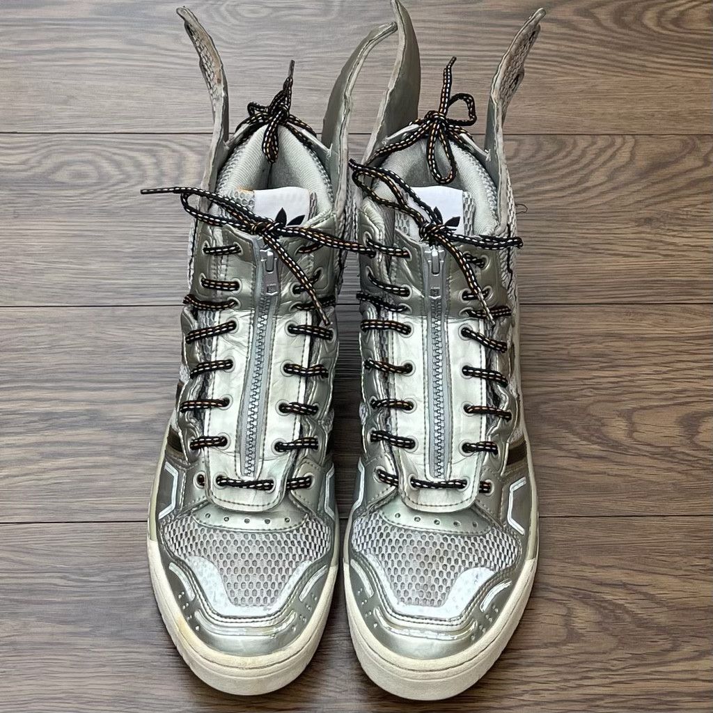 Adidas × Jeremy Scott Adidas x Jeremy Scott Wings 2.0 'Metallic Silver’ Size US 10.5 / EU 43-44 - 2 Thumbnail