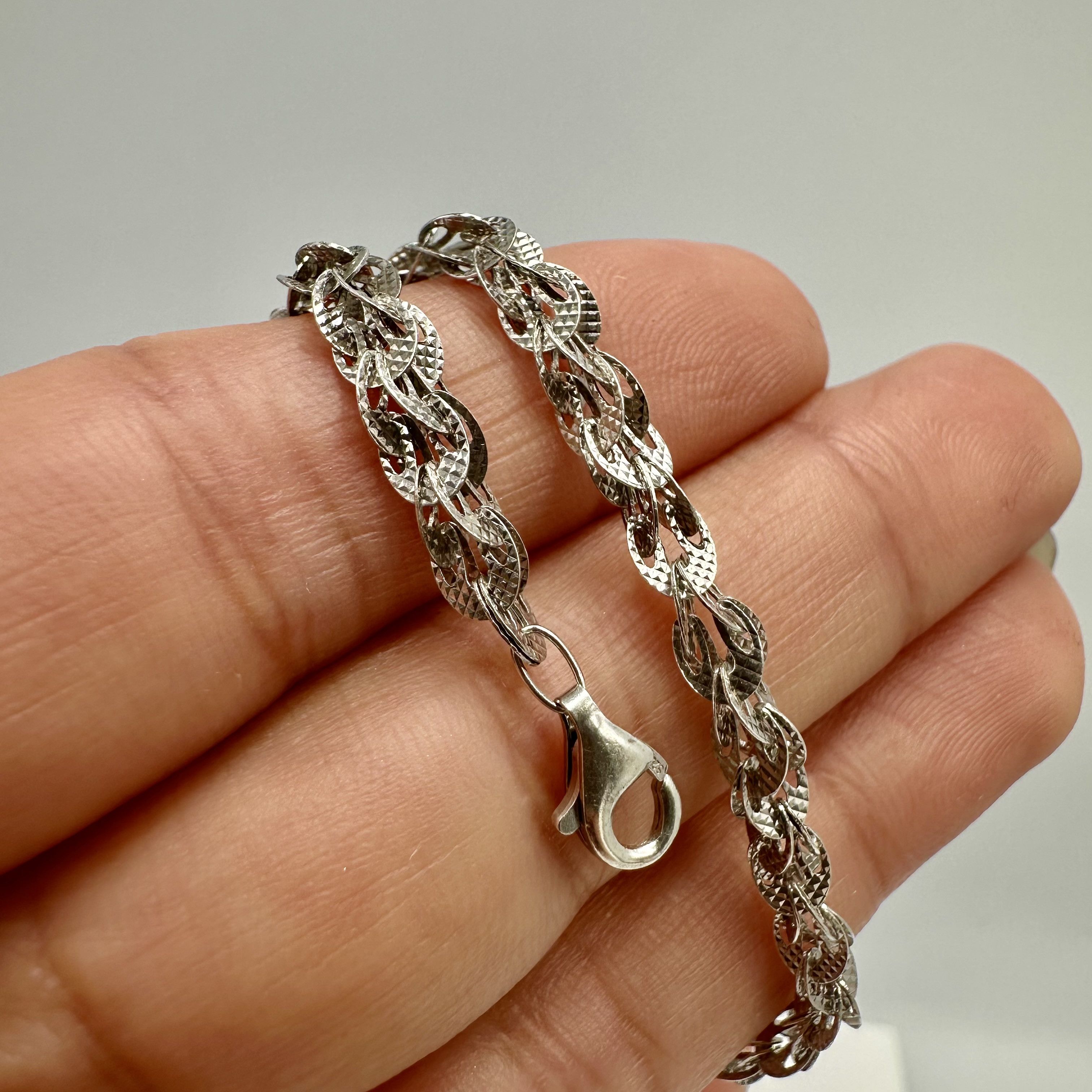 Vintage Vintage 925 Sterling Silver Braided Chain Bracelet – Elegant Size ONE SIZE - 7 Thumbnail