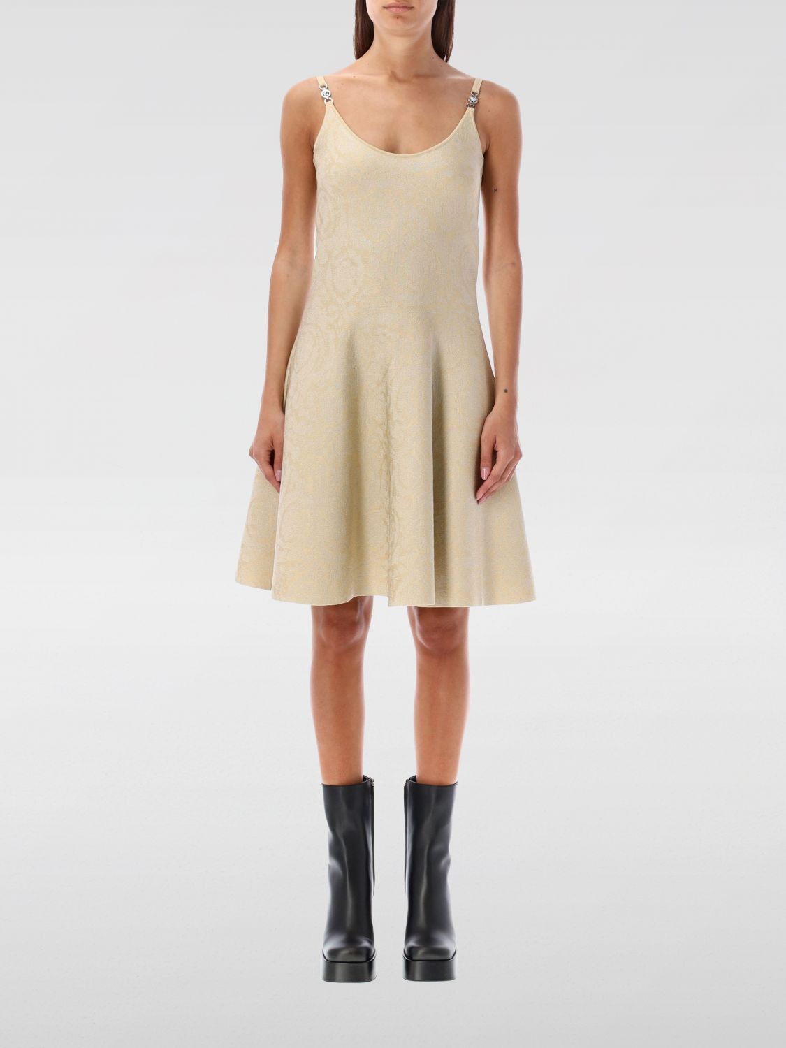 Versace Versace Dress Woman Sand Size M / US 6-8 / IT 42-44 - 1 Thumbnail