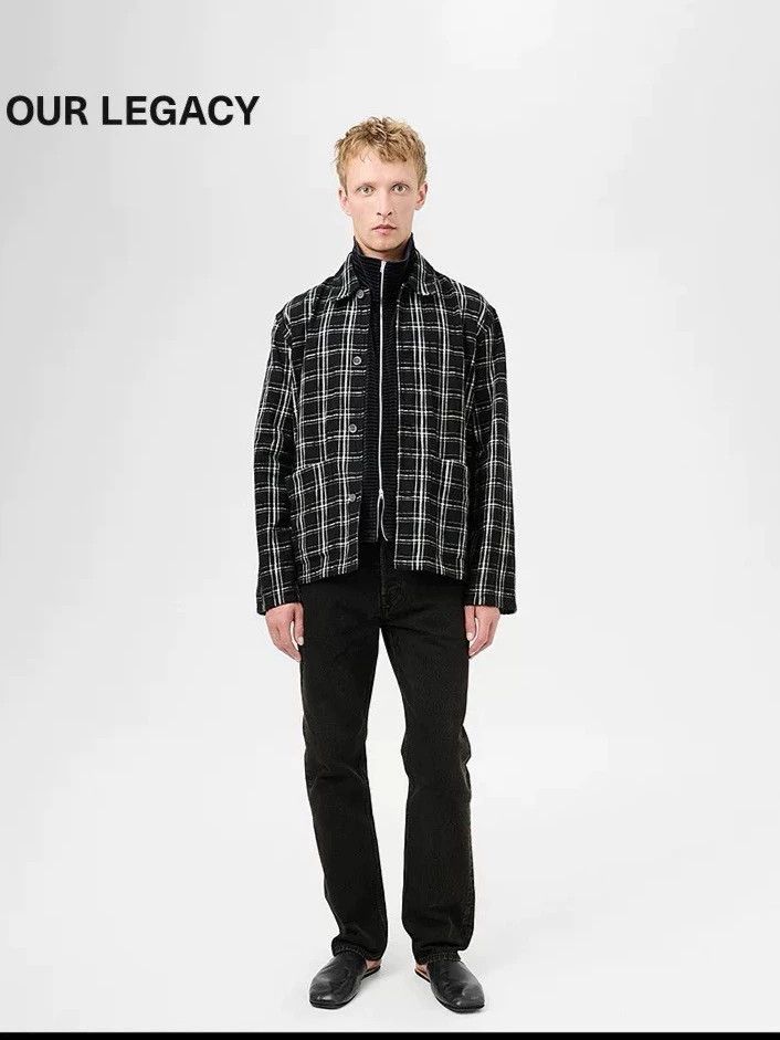 Our Legacy Our Legacy size44 Black and white spiral plaid jacket Size US S / EU 44-46 / 1 - 8 Thumbnail