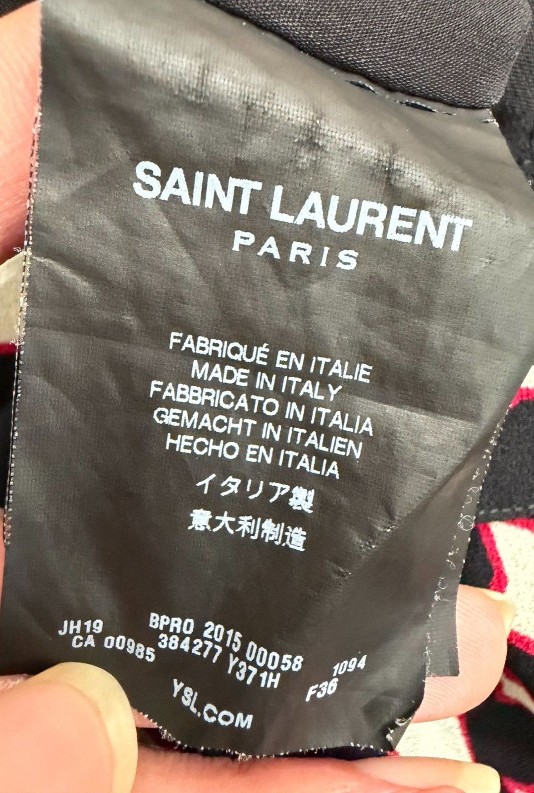 Saint Laurent Paris Saint Laurent Paris 16SS Mulberry Silk Star Print Skirt F36 Size 26" / US 2 / IT 38 - 4 Thumbnail