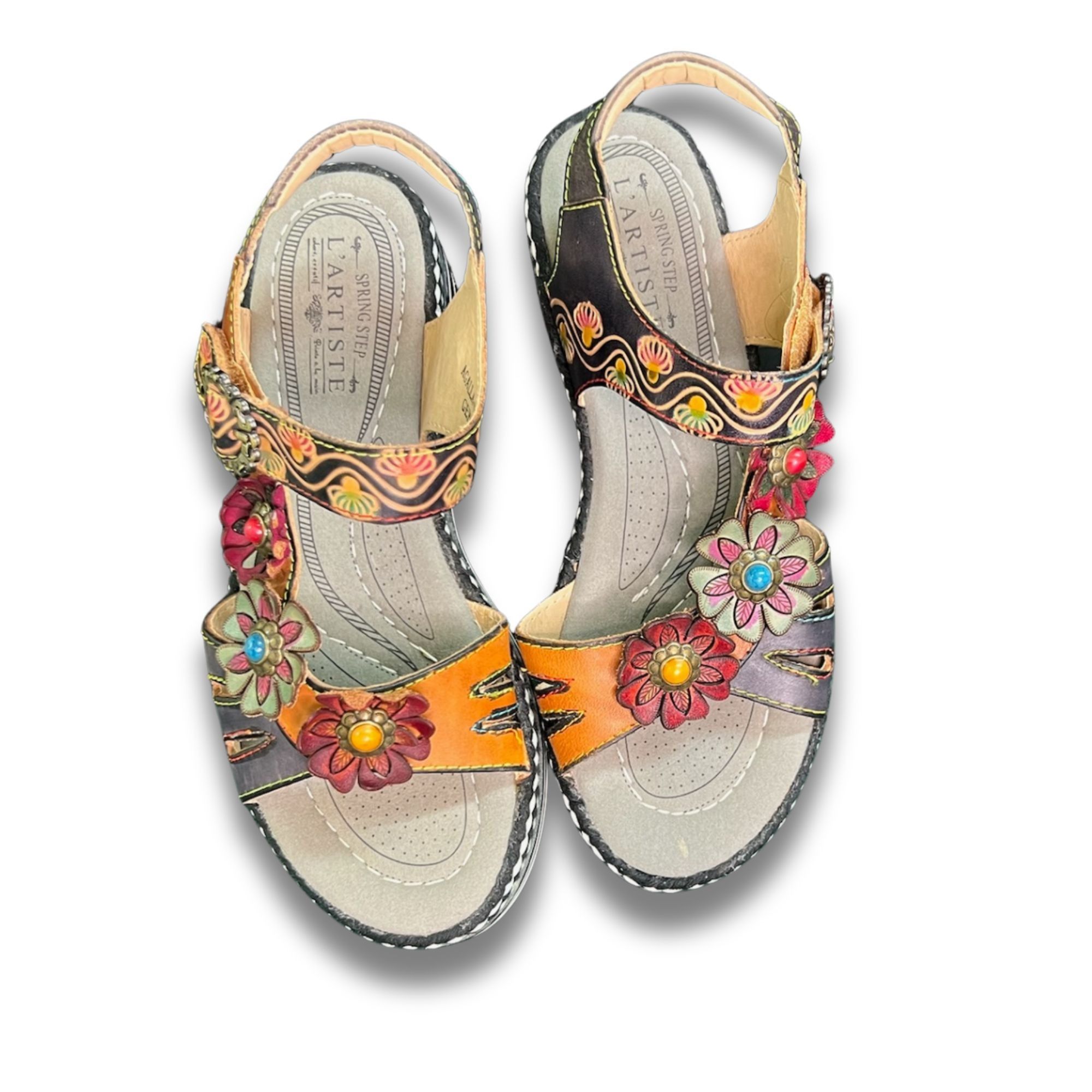 Other LArtiste By Spring Step Laga Slingback Sandals Size 6.5 Flor Size US 6.5 / IT 36.5 - 2 Thumbnail