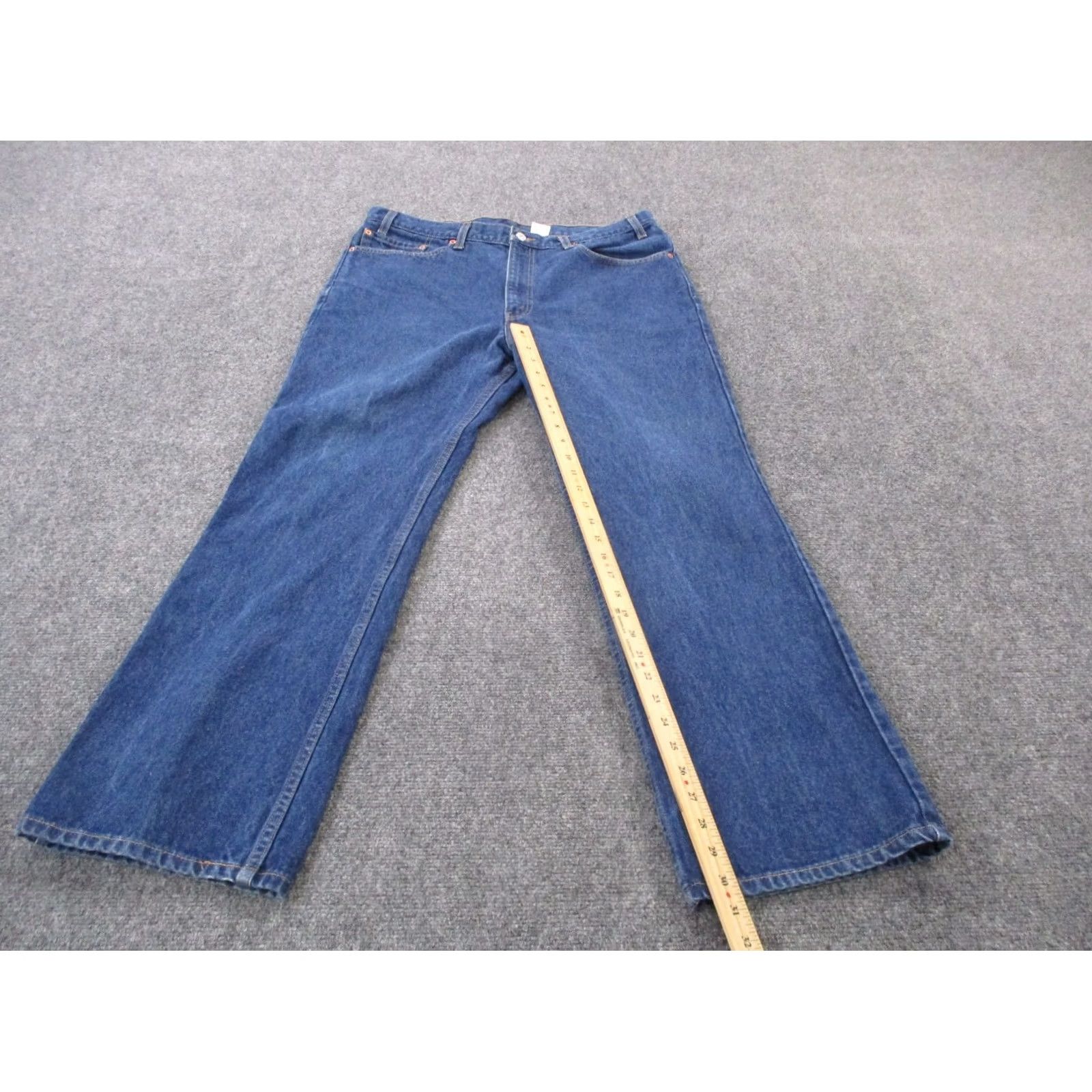 Levi's Vintage Levi's Jeans Mens 38 X 30 Denim Bootcut 517 Red Tab 90s Jeans Mens Regular Blue Cotton Denim 5-Pocket Levi's 517 Bootcut Vintage Mens Jeans Size US 36 / EU 52 - 3 Thumbnail