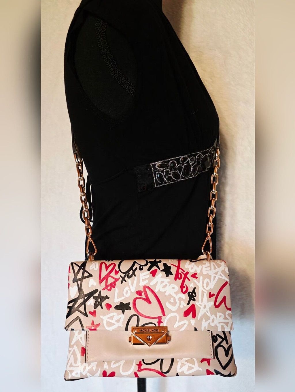 Michael Kors Rare Michael Kors Graffiti Love Heart Bag Bundle — Both With Size ONE SIZE - 12 Thumbnail