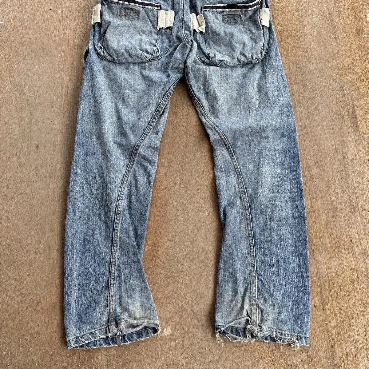 If Six Was Nine STEALS VINTAGE AFT JEAN REDLINE CURVE/BANANA LEG DENIM PANTS Size US 30 / EU 46 - 17 Thumbnail