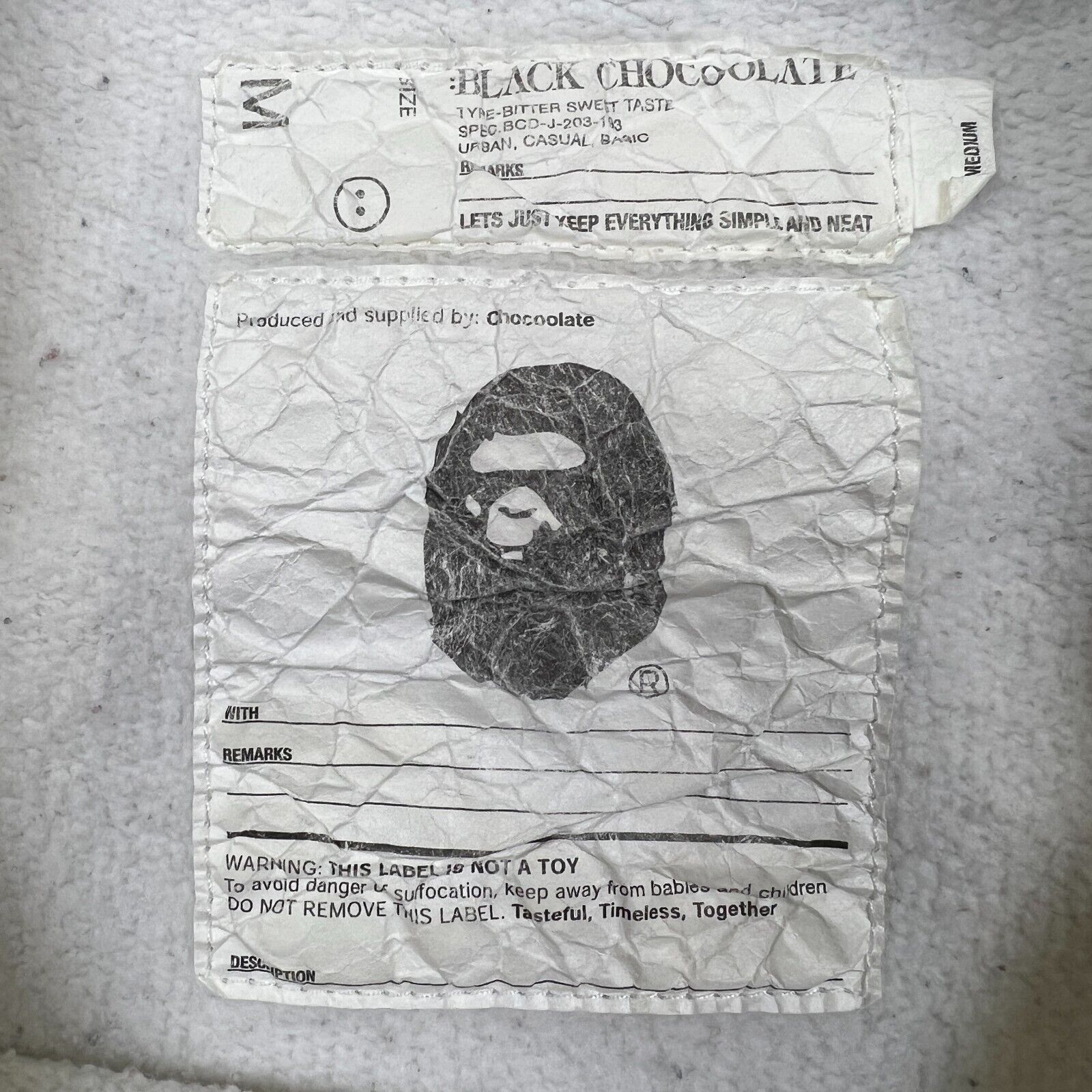 Bape × Chocolate BAPE Chocoolate Sweatshirt Medium Pullover Long Sleeve Crew Size US M / EU 48-50 / 2 - 10 Thumbnail