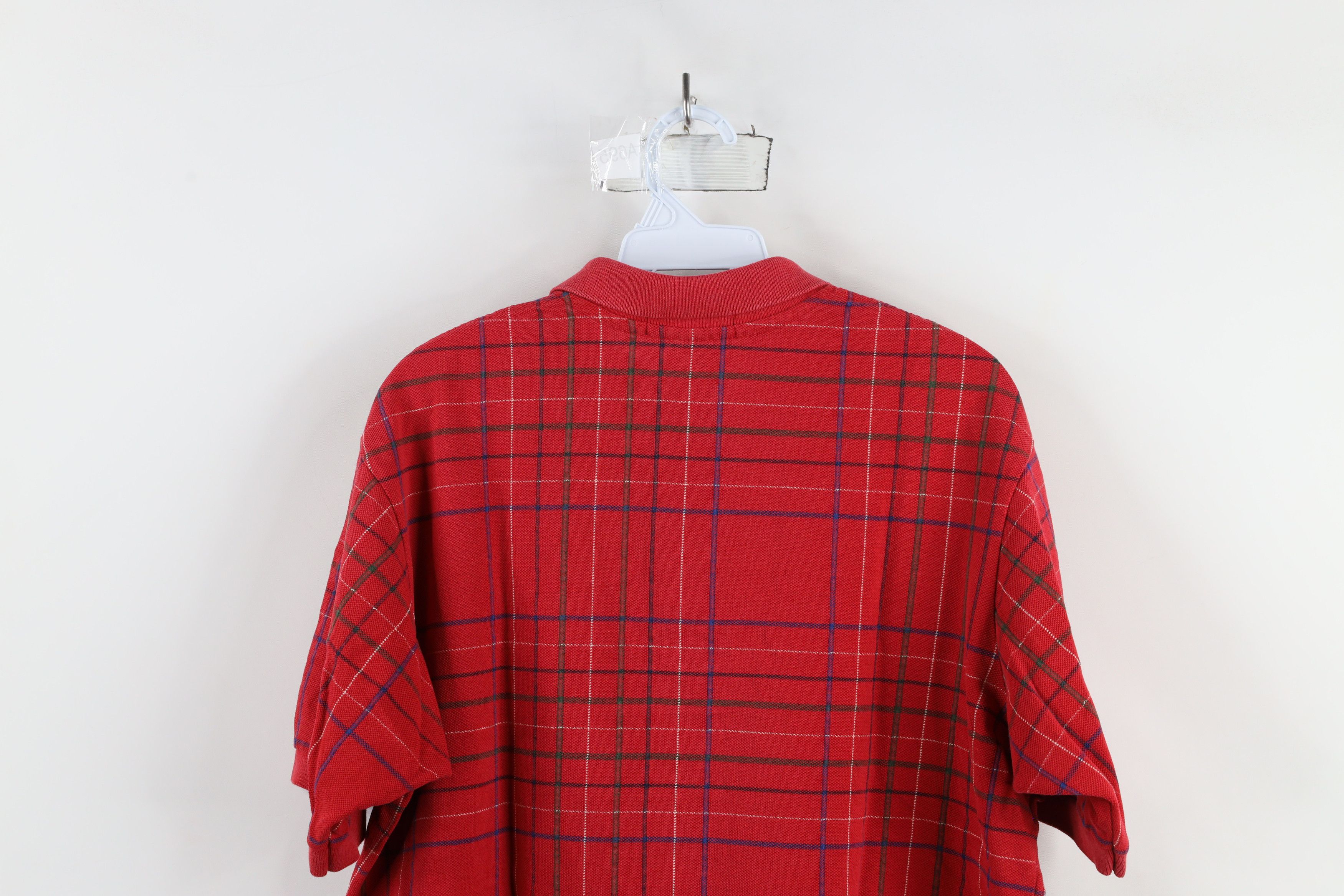 Ralph Lauren × Vintage Vintage 90s Ralph Lauren Short Sleeve Polo Shirt Plaid USA Size US L / EU 52-54 / 3 - 13 Thumbnail