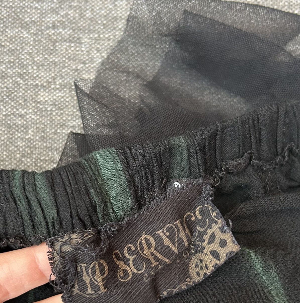 Lip Service Lip Service Gothic Fairy Grunge Skirt Tulle Overlay Studs Size 27" / US 4 / IT 40 - 5 Thumbnail