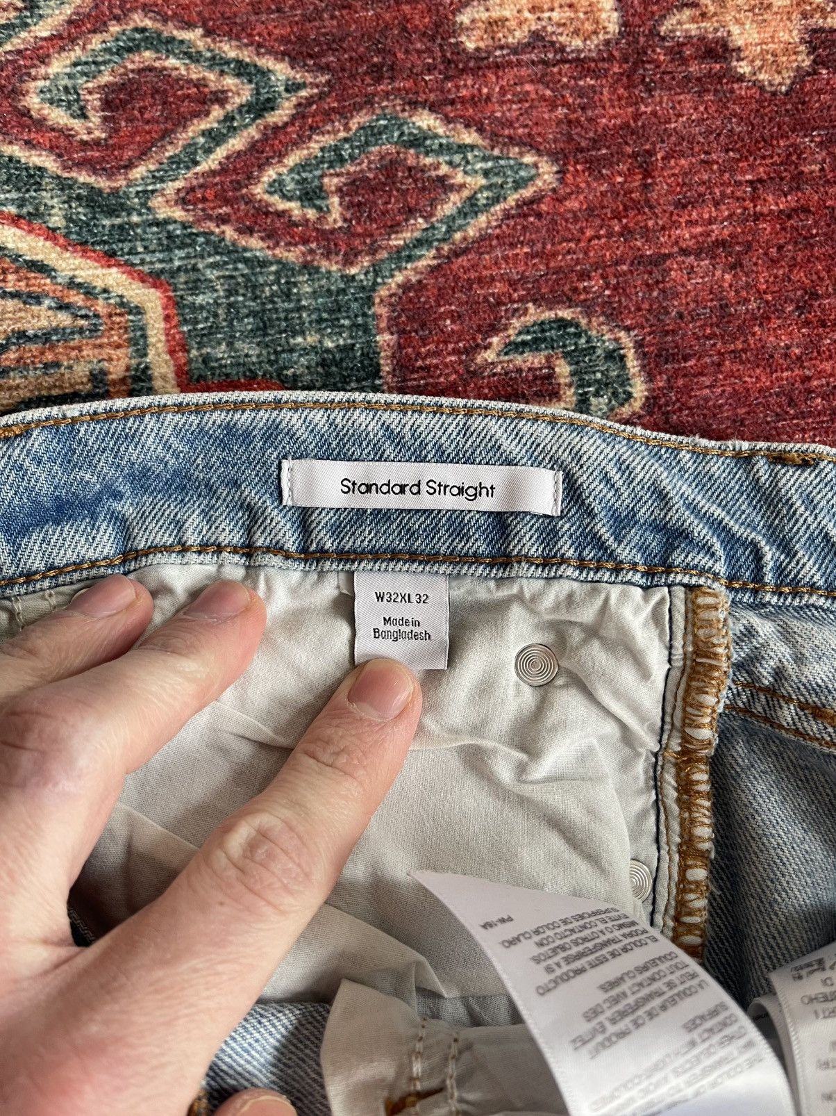 Calvin Klein Calvin Klein Standard Straight Jeans Size US 32 / EU 48 - 6 Thumbnail