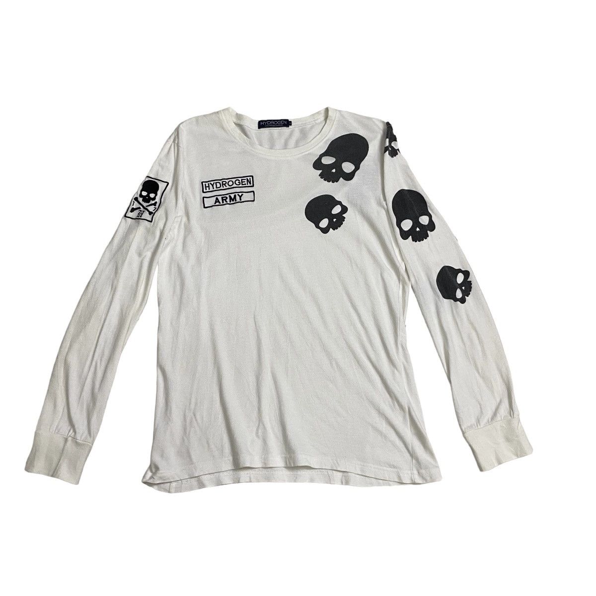 HYDROGEN HYDROGEN Hydrogen Long-sleeved T-shirt with Rhinestone Logo Size US M / EU 48-50 / 2 - 5 Thumbnail