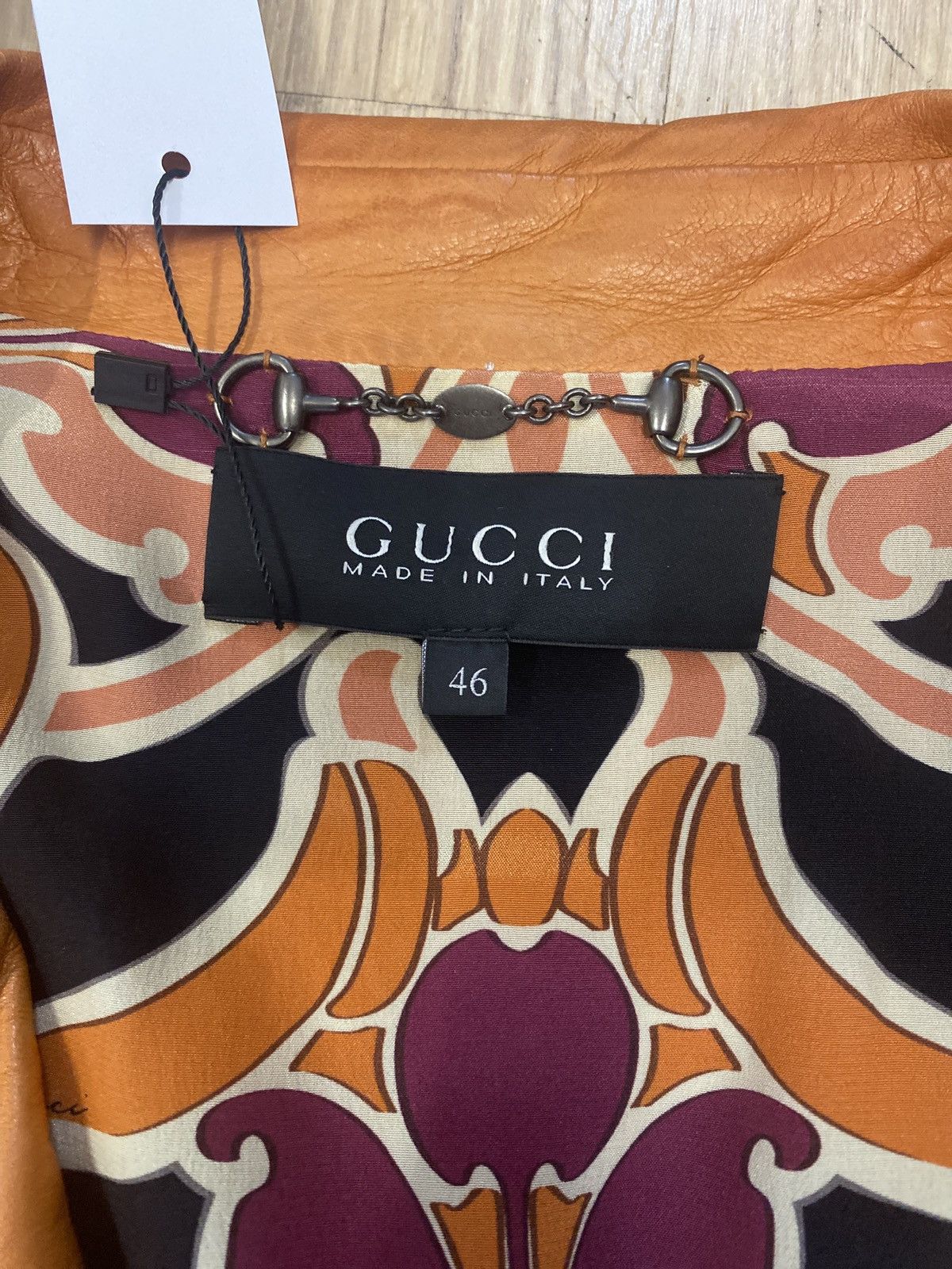 Gucci Gucci 2007 Orange Leather Jacket Size US S / EU 44-46 / 1 - 10 Thumbnail