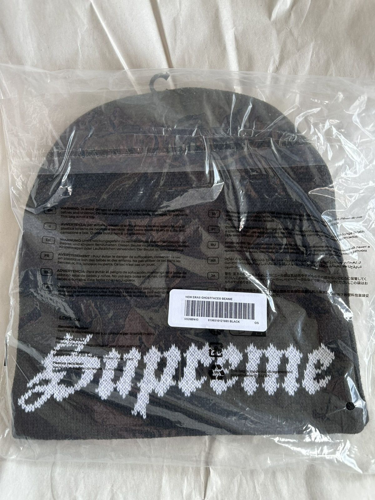 Supreme Supreme New Era GhostFace Beanie Hat Size ONE SIZE - 4 Thumbnail
