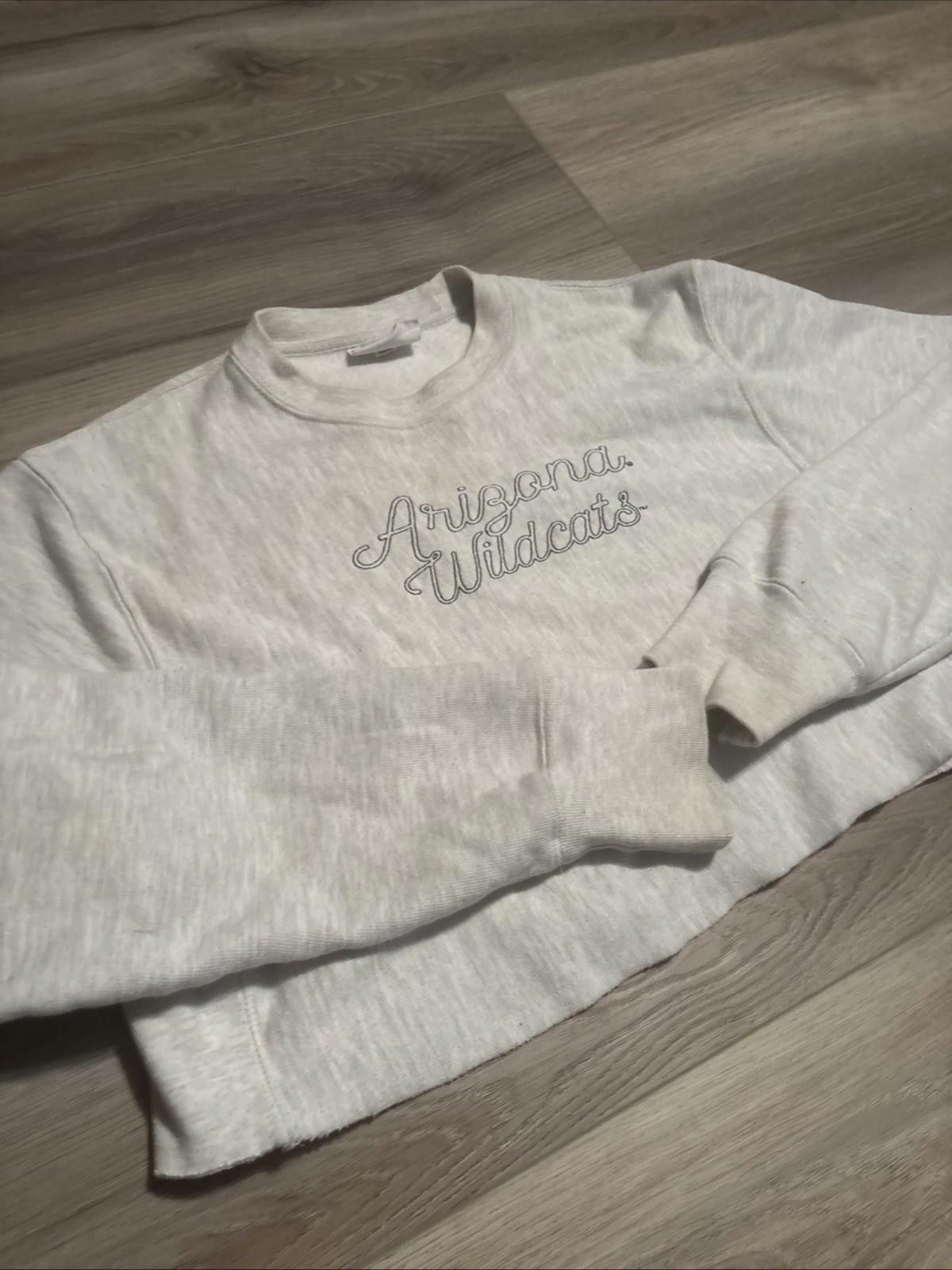 Champion Champion Womens Cropped Hoodie Small Grey Arizona Wildcats Size US S / EU 44-46 / 1 - 2 Thumbnail