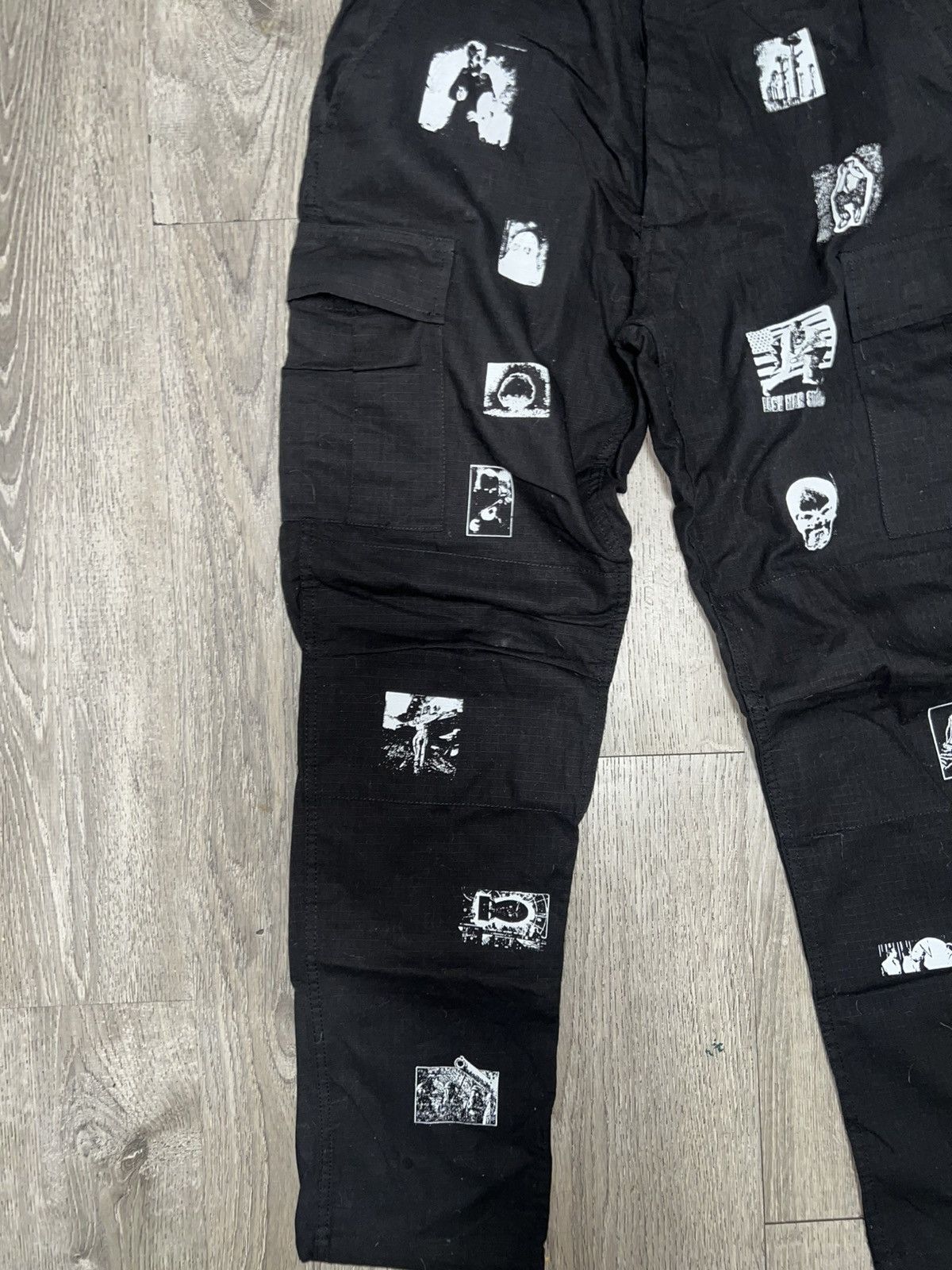Foulplay Company × Fuck The Population Foulplay AOP Black pants w/ White Print x G59 Size US 32 / EU 48 - 2 Thumbnail