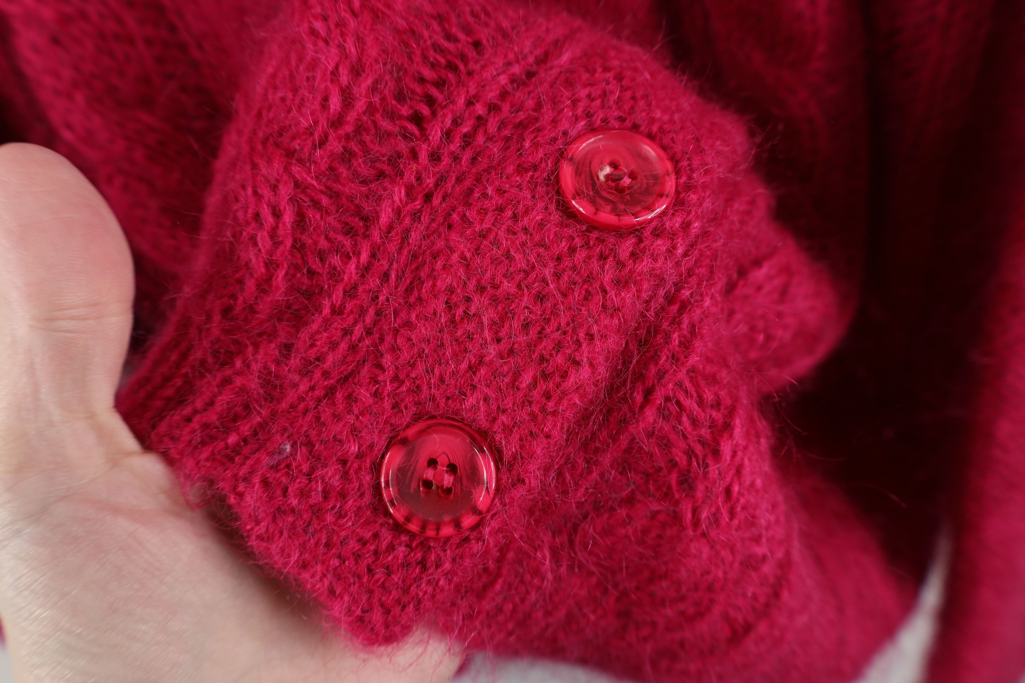 Vintage Vintage 90s Streetwear Chunky Cable Knit Cardigan Sweater Size L / US 10 / IT 46 - 4 Thumbnail
