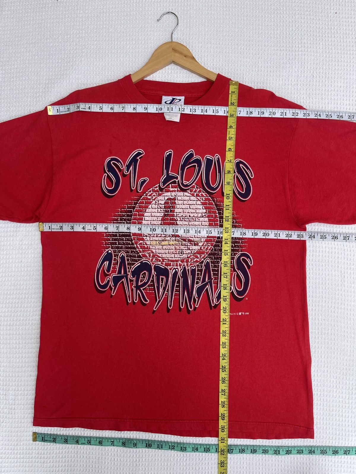 MLB × Vintage Last Drop🔥Rare🔥Vintage 90s St Louis Cardinals T-Shirt Size US L / EU 52-54 / 3 - 10 Thumbnail