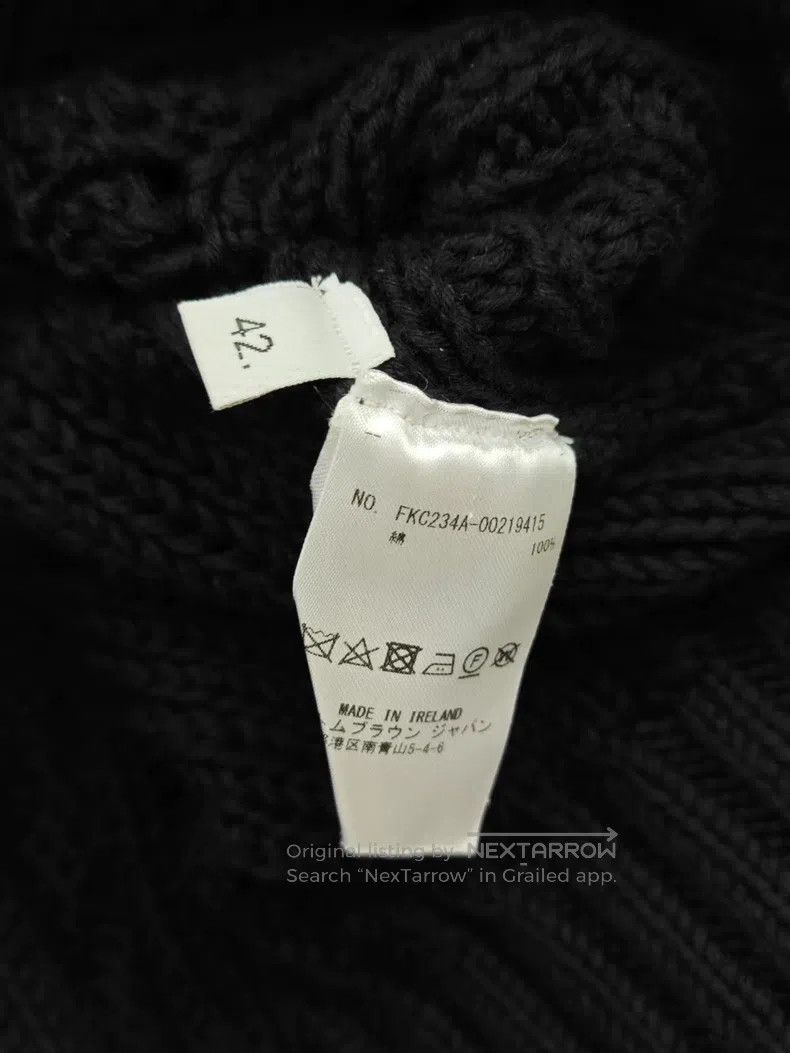 Thom Browne Thom Browne Chunky Knit Sweater Jacket, Dark Blue Size US XS / EU 42 / 0 - 9 Thumbnail