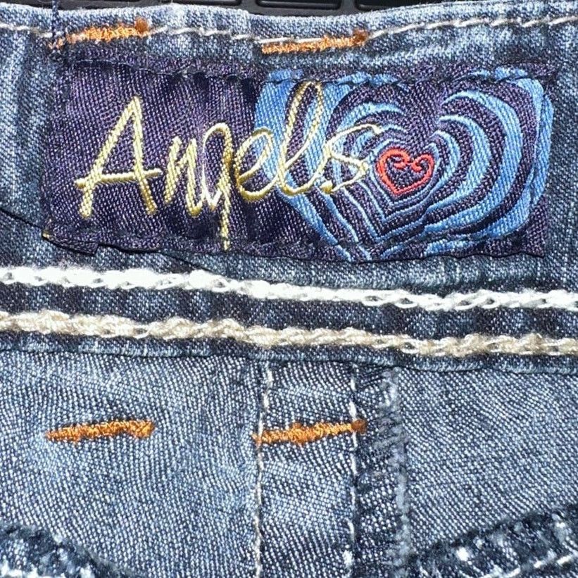 Vintage Vintage Y2K Angels Low Rise Flare Boot Cut Jeans Size 28" / US 6 / IT 42 - 10 Thumbnail