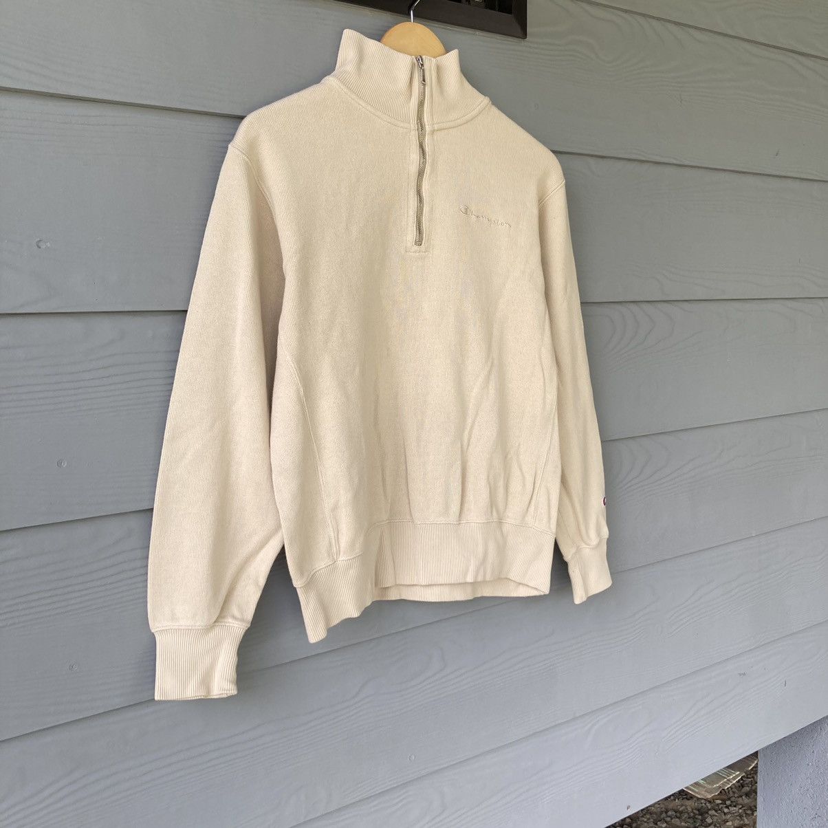 Champion × Vintage Vintage 90s Champion Quater Zipper Size M Size US M / EU 48-50 / 2 - 2 Thumbnail